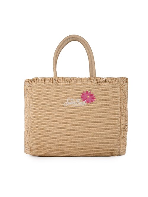 Borsa Vanity Straw Flower effetto paglia Mc2 Saint Barth | VANITY STRAW04969H FLOWERY MULTIC
